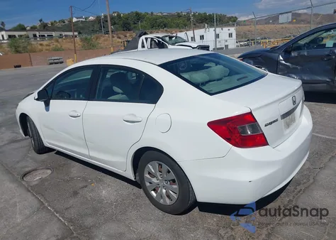 2012 Honda Civic Lx from USA, damaged, VIN 2HGFB2F58CH568520